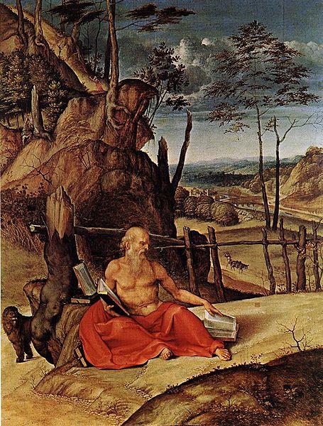 Lorenzo Lotto Penitent St Jerome Norge oil painting art